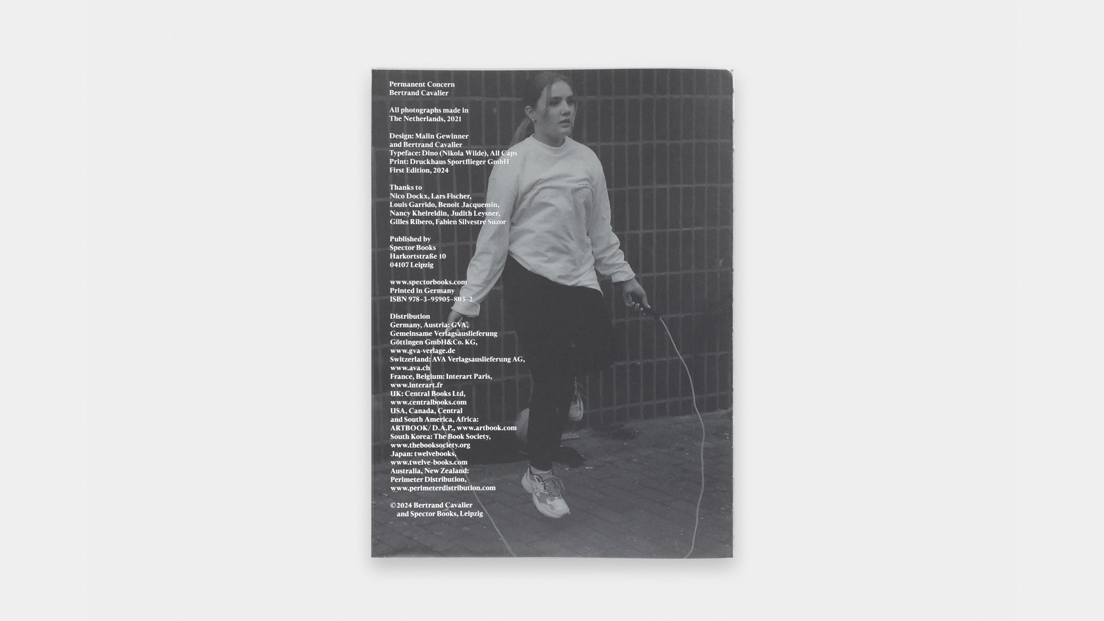image copyright bertrand cavalier, permanent concern, 2024, book published by spector books